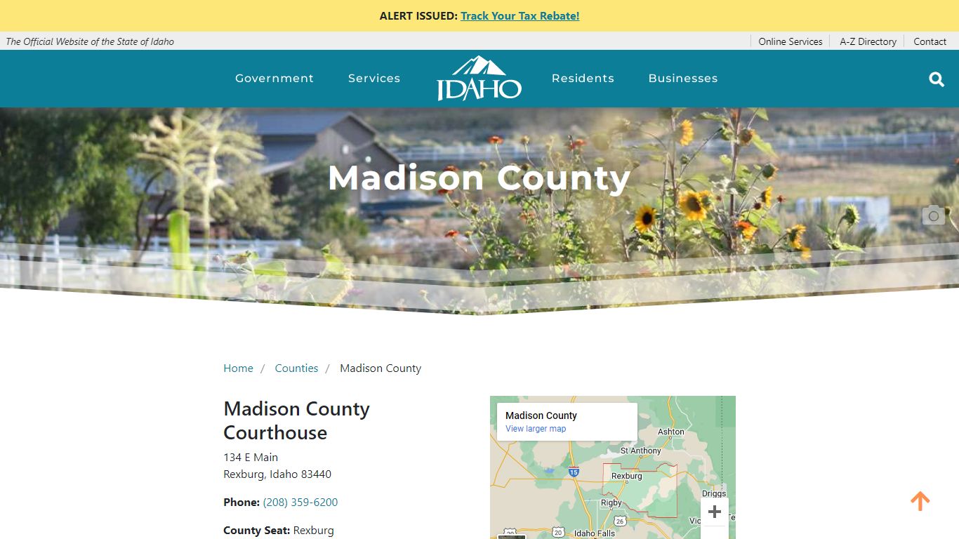 Madison County | The Official Website of the State of Idaho